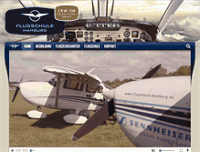 Tablet Screenshot of flugschule-hamburg.de